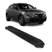 Seitenschweller Trittbretter für Alfa Romeo Tonale 2022-2026 Silber 2 tlg