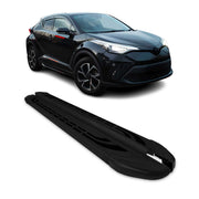 Trittbretter Seitenschweller Seitenbretter für Toyota C-HR 2016-2023 Alu Schwarz