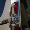 Rücklicht Heckleuchte für Fiat Doblo 2010-2015 Dark Chrom Blende Rahmen ABS 2x