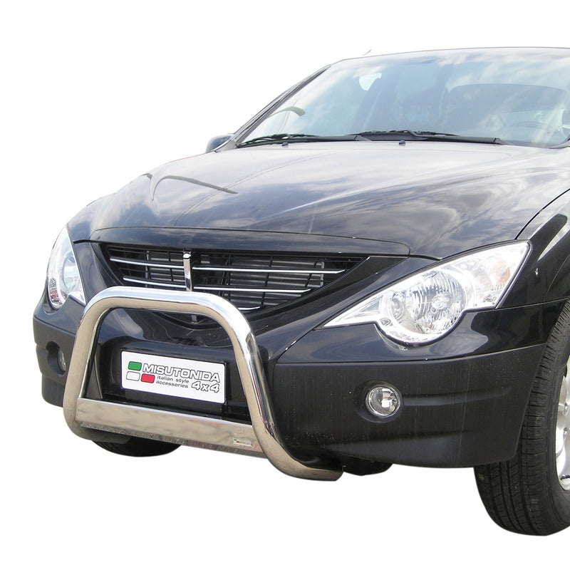 Frontbügel Frontschutzbügel für Ssangyong Actyon 2006-2012 ø63mm Stahl Silber