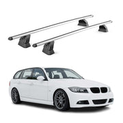 Alu Dachträger für Bmw 3er Touring E91 2006-2012 TÜV T-Nut 75 kg 2tlg Silber