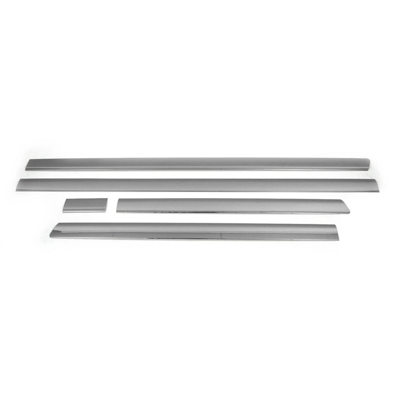 Seitentürleiste Türschutz für VW Multivan T5 2003-2015 L1 Edelstahl Dunkel 5x