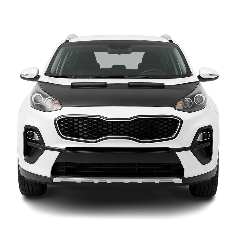 Haubenbra Steinschlagschutz für Kia Sportage QL 2017-2021 Schwarz Halb