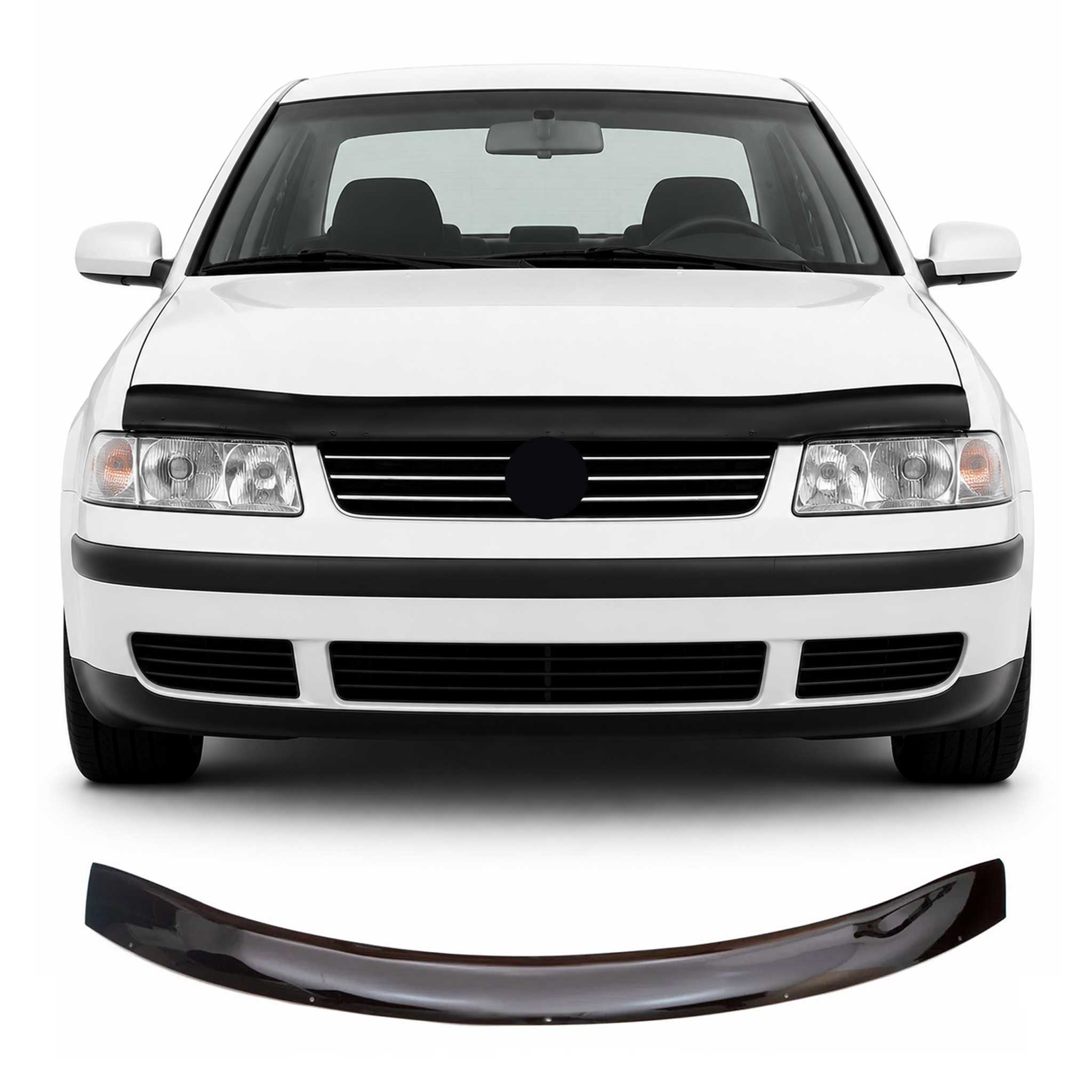 Motorhaube Deflektor Steinschlagschutz für VW Passat B5 1996-2001 Schwarz