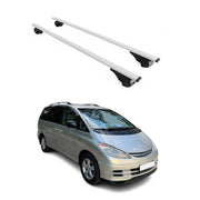 Dachträger Grundtäger für Toyota Previa 1990-2006 75kg Metall Silber 2 tlg