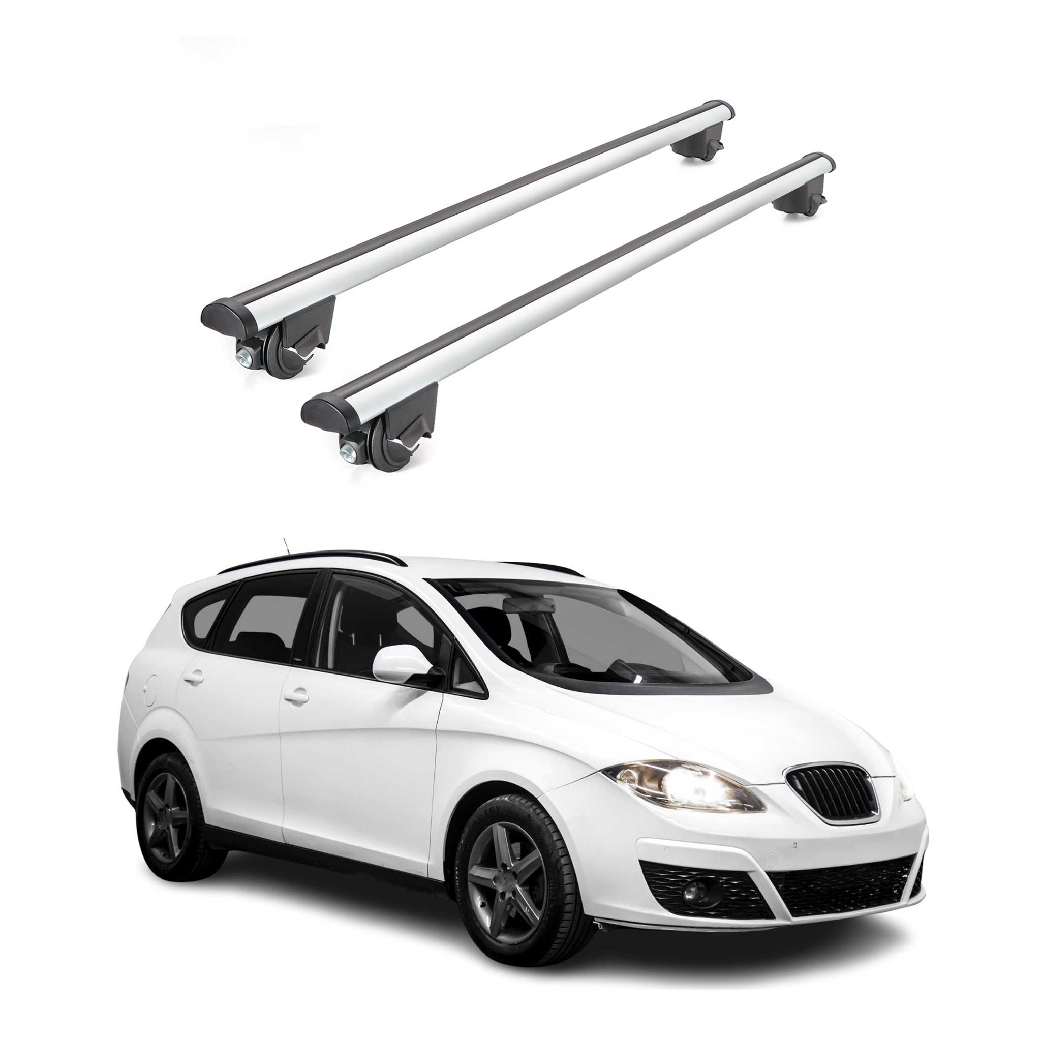 Dachträger Grundtäger für Seat Altea Freetrack 2007-2015 100kg Alu Silber 2x ABE