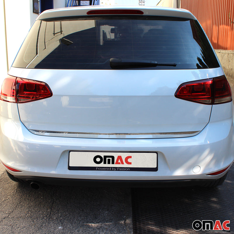 Trunk strip tailgate strip for VW Golf 2012-2019 stainless steel chrome 1 piece