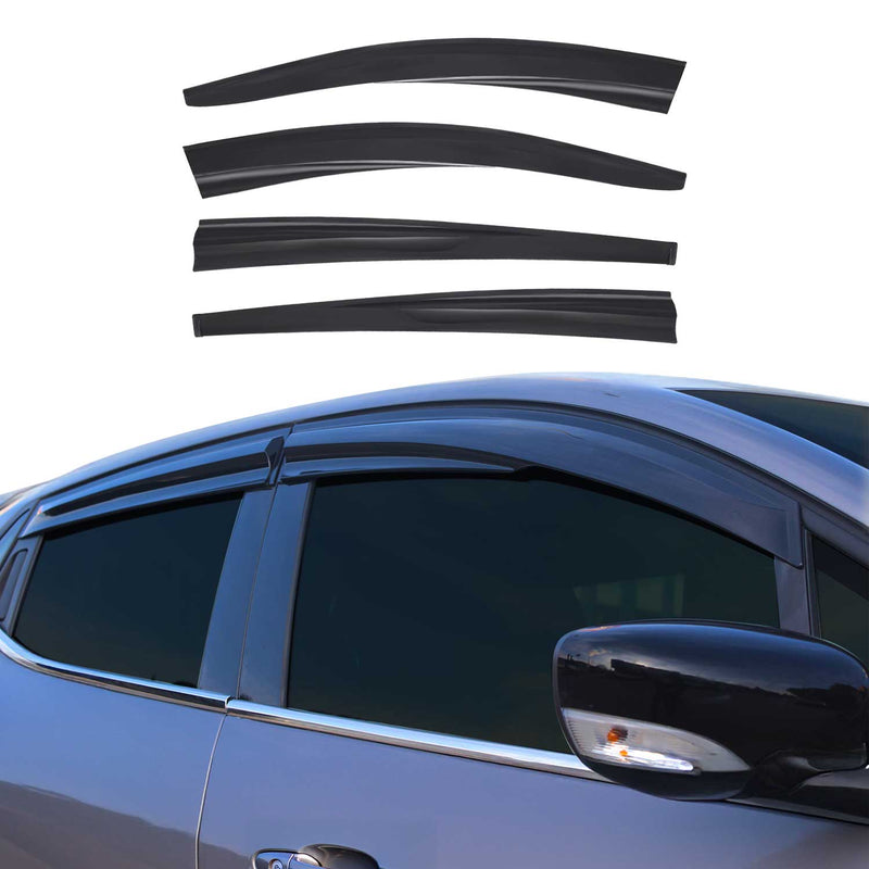 4x Windabweiser Regenabweiser für Dacia Sandero Stepway 2008-2012 Acryl Dunkel