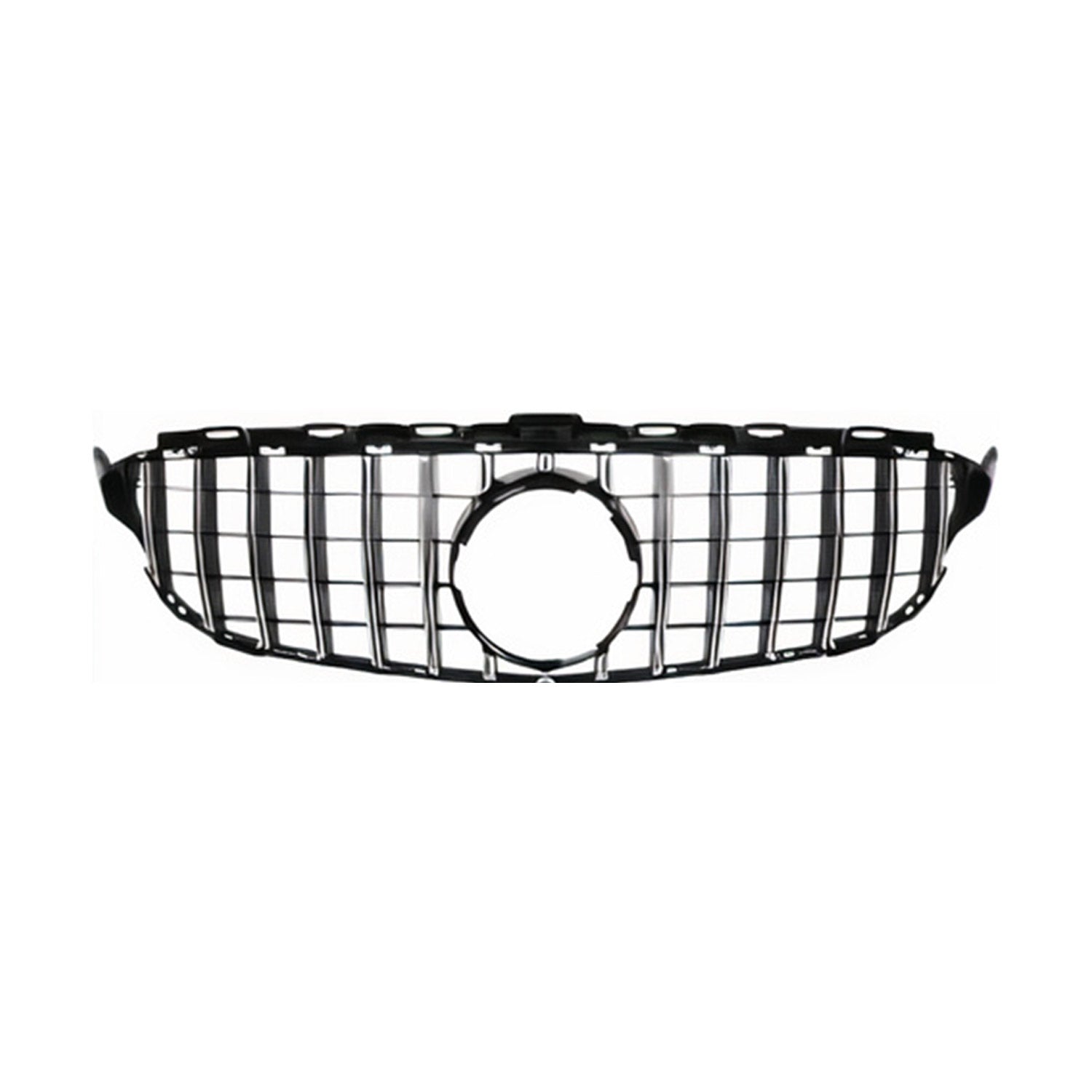 Kühlergrill Grill Frontgrill für Mercedes C Klasse W205 2019-2021 GT Silber