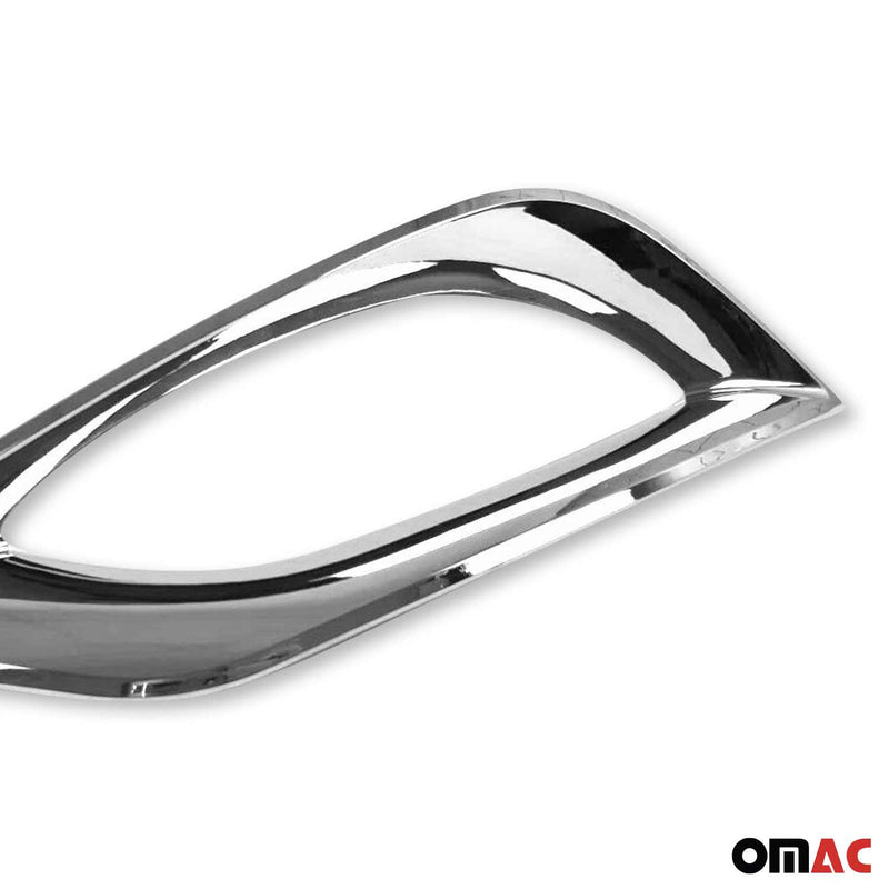 Nebelscheinwerfer Rahmen für Hyundai Sonata 6 2011-2014 Chrom ABS Silber 2tlg