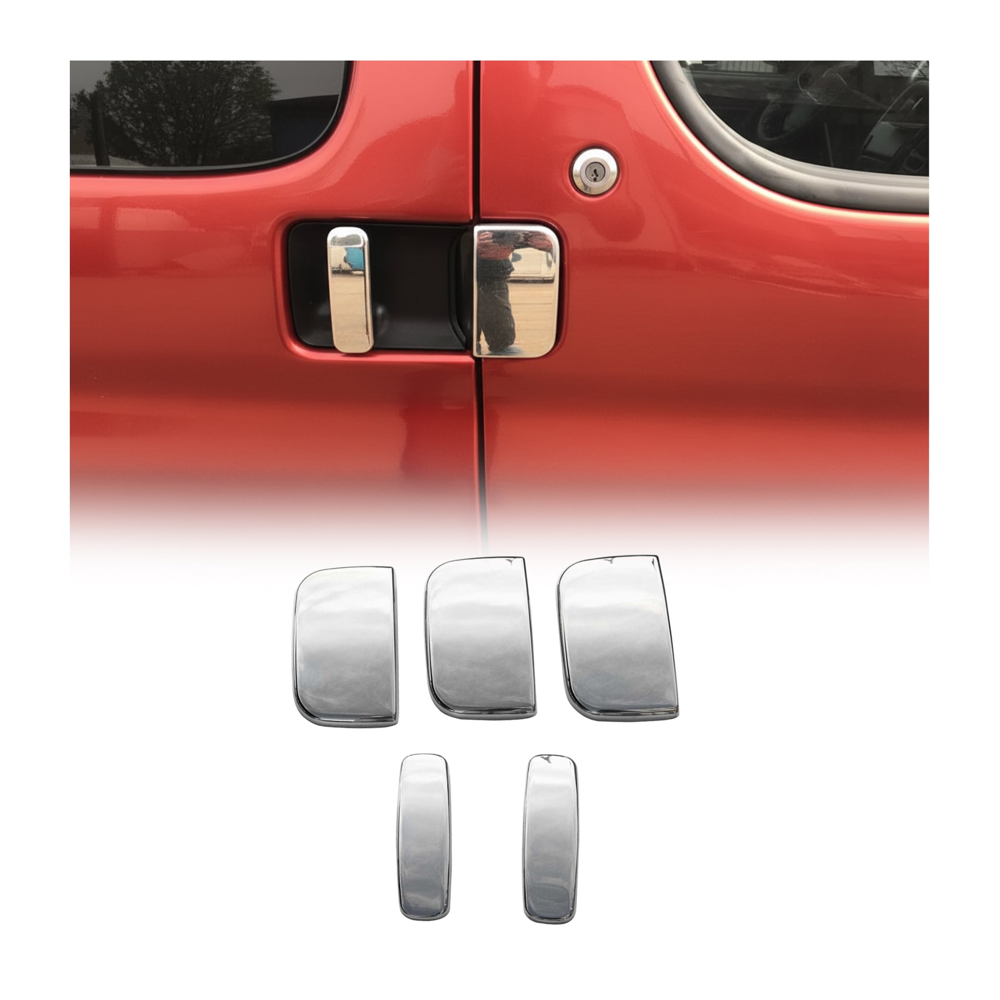 Chrom Türgriff Blende für Citroen Berlingo 1996-2008 5-Tür Edelstahl 5tlg