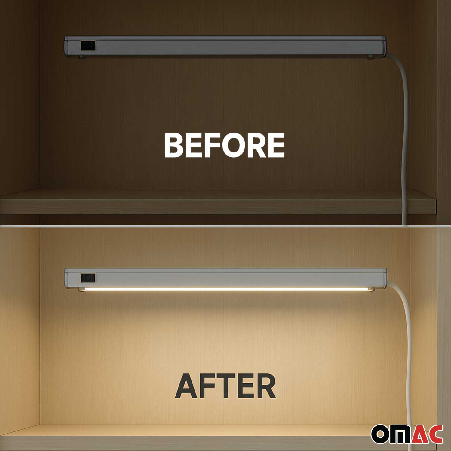 LED Unterbauleuchte Möbelleuchte Küchenleuchte 50 cm 6W A Energie