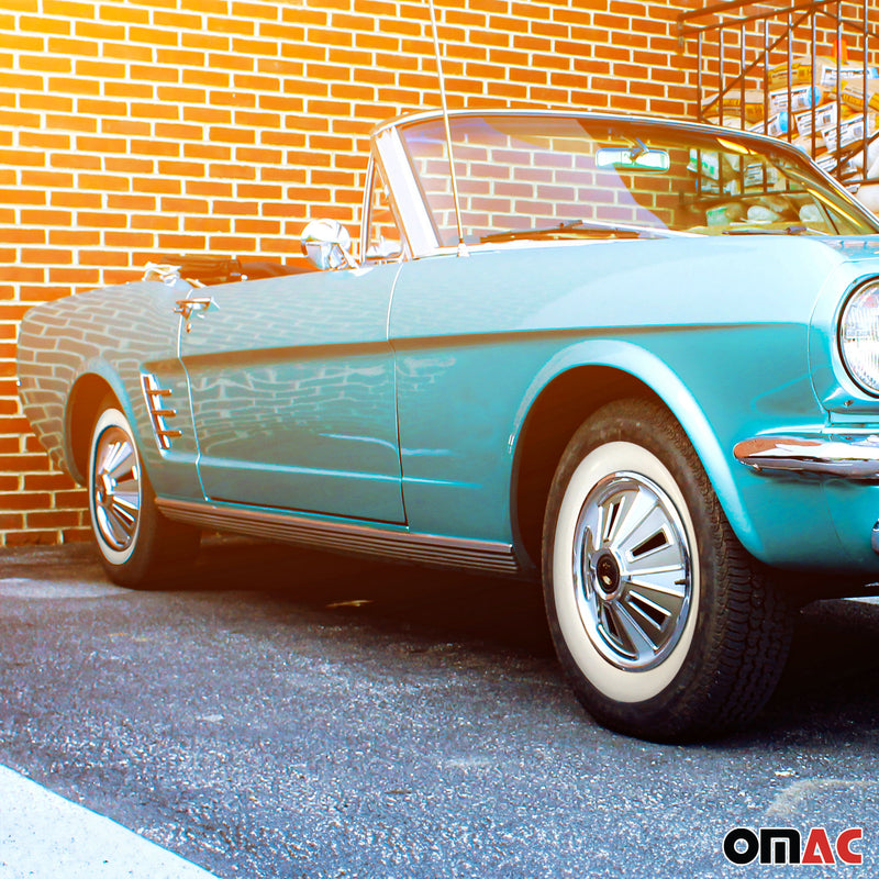 4x Weißwandringe Weißwandreifen 16 Zoll Weiß Echt Gummi Auto Tuning