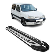 Trittbretter Seitenbretter für Citroen Berlingo L1 Kurzer 1996-2008 Alu Schwarz