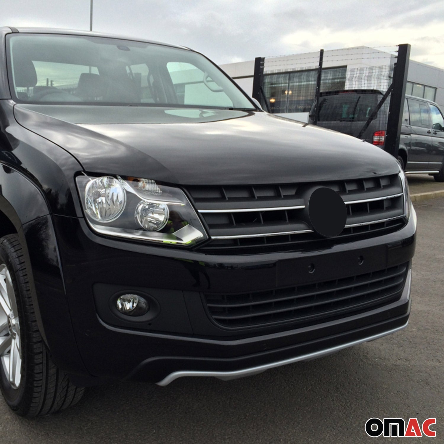 Kühlergrill Leisten Grillleisten für VW Amarok 2010-2016 Edelstahl Chrom 4tlg