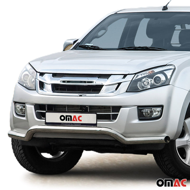 Frontbügel Frontschutzbügel Schutz für Isuzu D-Max 2012-2019 Stahl ABE Silber