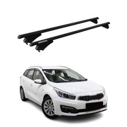 Menabo Dachträger Grundtäger für Kia Ceed SportsWagon 2012-2018 75kg Alu Schwarz