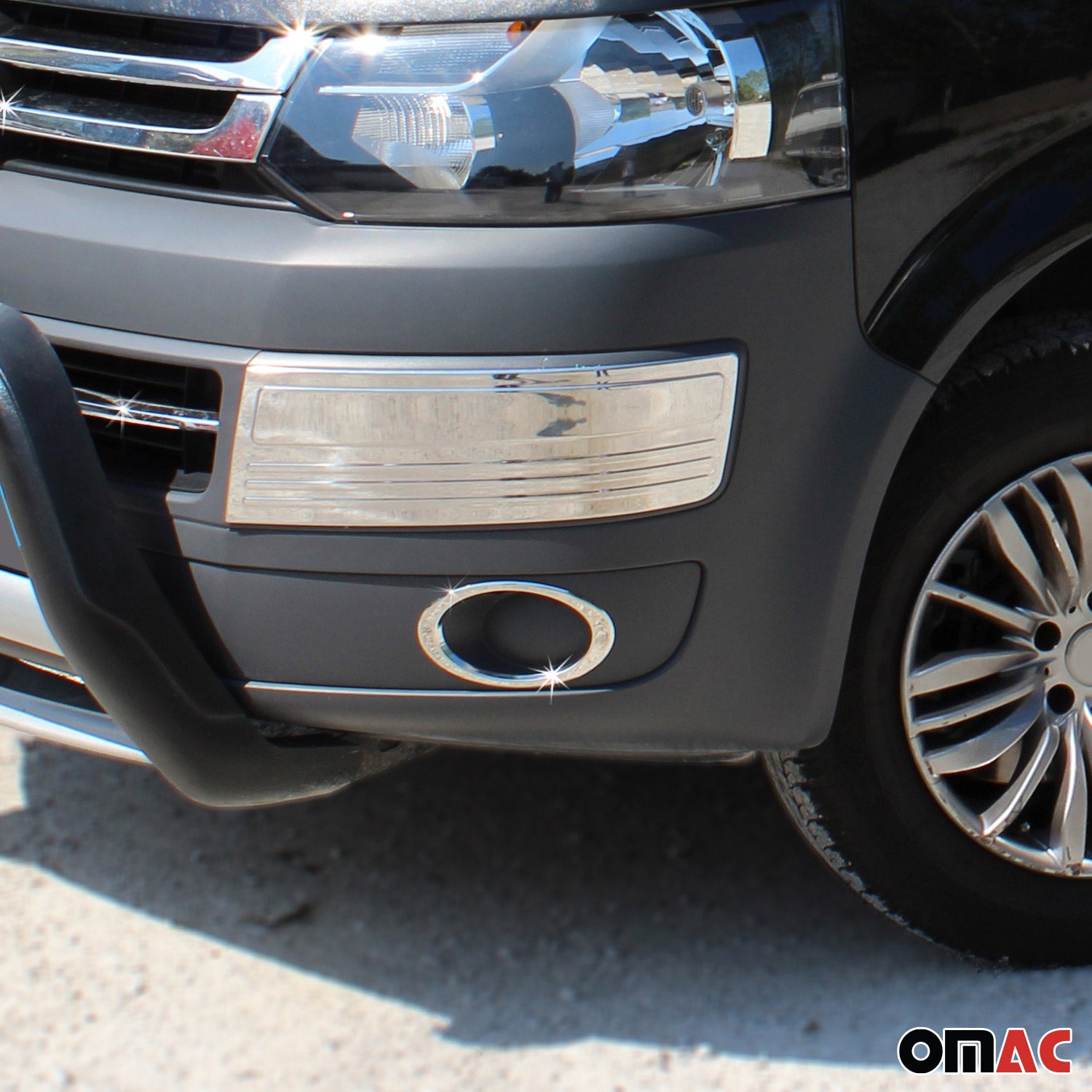 Kühlergrill Leiste Grillleisten für VW Transporter T5 2009-15 Edelstahl Chrom 2x