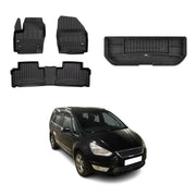 OMAC Fußmatten & Kofferraumwanne Set für Ford Galaxy 2006-2015 Ghia Titanium