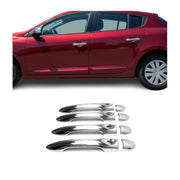 Türgriffe Blenden Türgriff für Renault Laguna 3 / Smart Forfour 4 Tür Chrom 8x