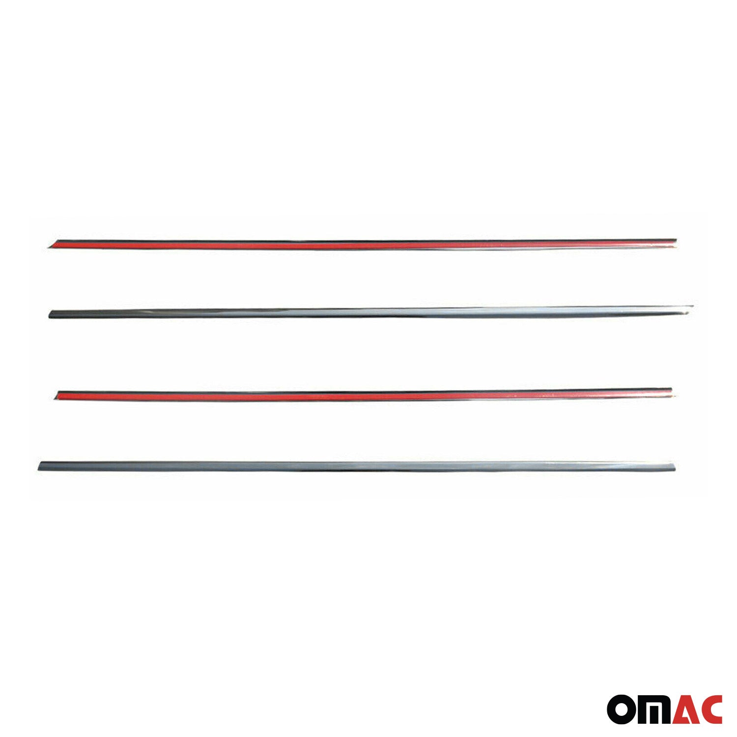 Fensterleisten Zierleisten für Toyota Corolla Stufenheck 2002-2007 Chrom 4tlg