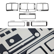 Innenraum Dekor Cockpit für Audi A2 8Z0 2000-2005 Piano Schwarz Optik 8tlg