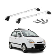 Dachträger Grundtäger für Chevrolet Matiz 2005-2011 100kg Alu Grau 2x ABE