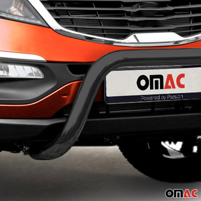 Stahl Frontbügel Frontschutzbügel für Kia Sportage 2010-2015 mit ABE Schwarz