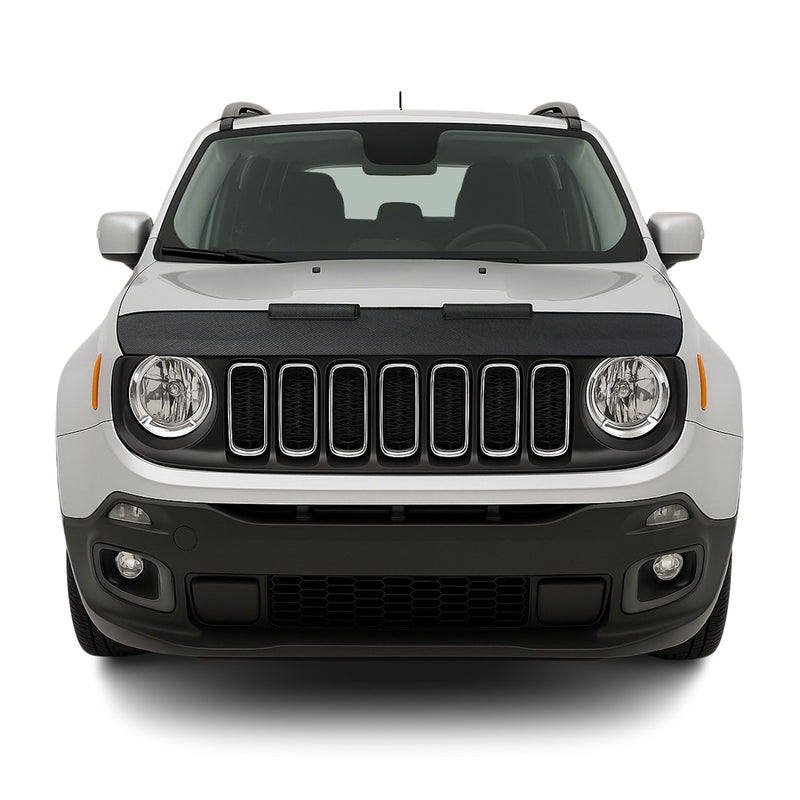 Haubenbra Steinschlagschutz Bonnet Bra für Jeep Renegade 2014-2024 Carbon Halb