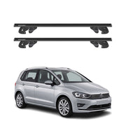 Dachträger Grundtäger für VW Golf mk7 Sportsvan 2014-2020 Alu TÜV Schwarz 2tlg