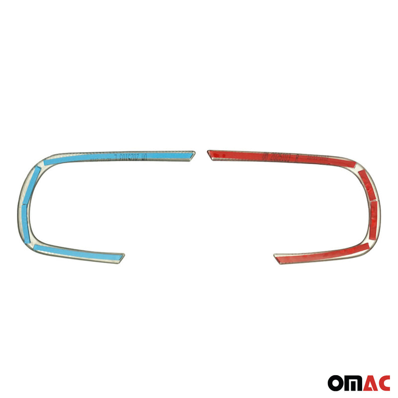 Nebelscheinwerfer Rahmen Umrandung für Dacia Duster 2018-2021 Edelstahl 2x