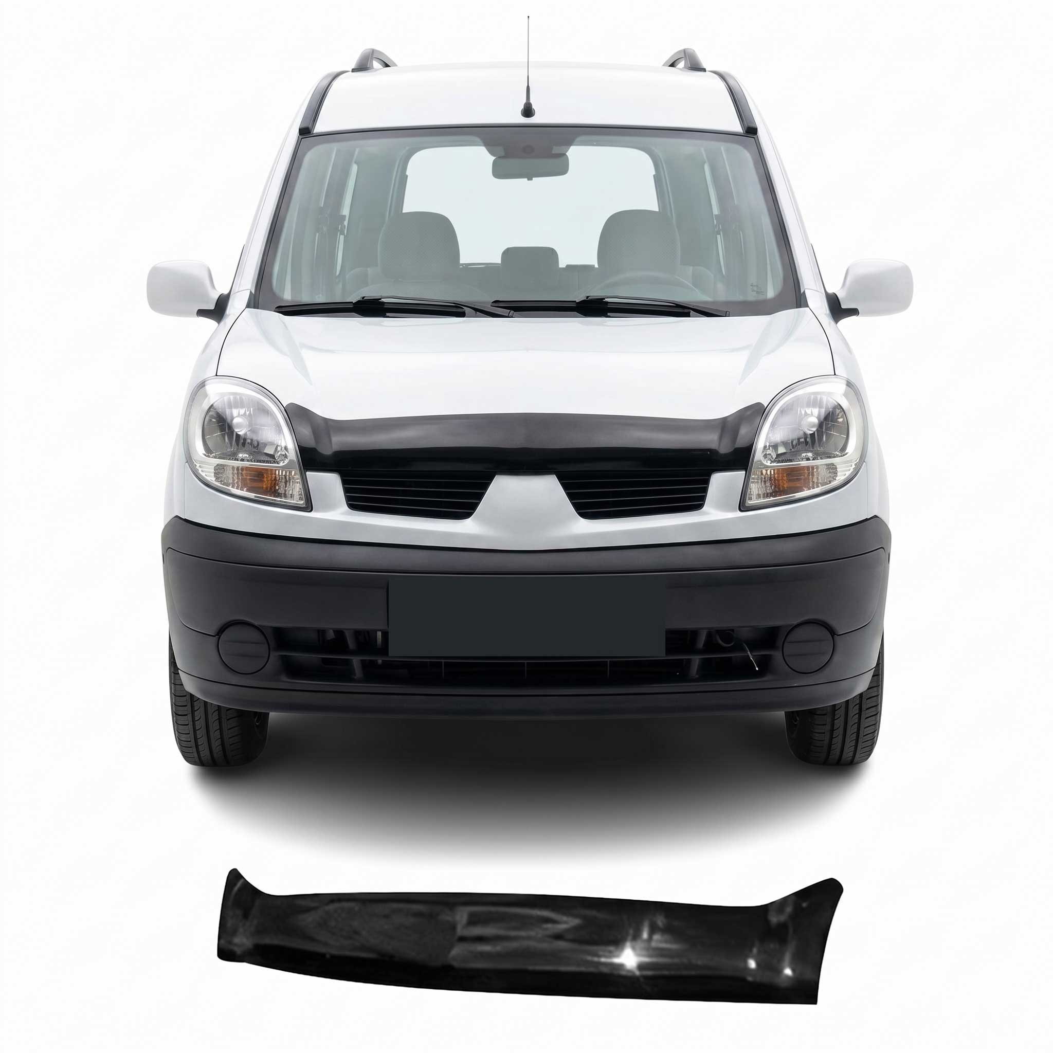 Motorhaube Deflektor Insektenschutz für Renault Kangoo 2006-2009 Dunkel