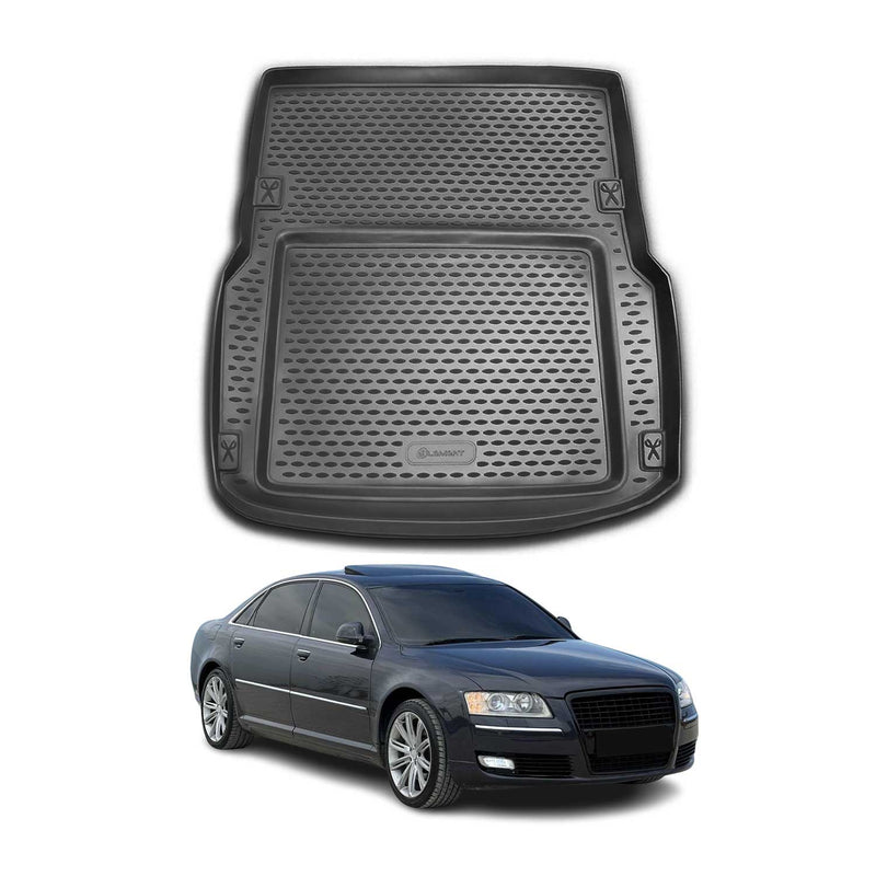 Kofferraummatte Kofferraumwanne für Audi A8 Limo D3 2002-2010 Gummi TPE