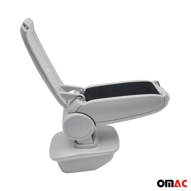 Mittelarmlehne Armlehne Mittelkonsole für Peugeot 308 2007-2014 PU-Leder Grau