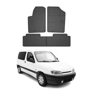 OMAC Gummi Fußmatten für Peugeot Partner 1996-2009 Automatten TPE Schwarz 4x