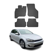 OMAC Gummi Fußmatten für VW e-Golf 2014-2019 Automatten Gummi Schwarz 4tlg