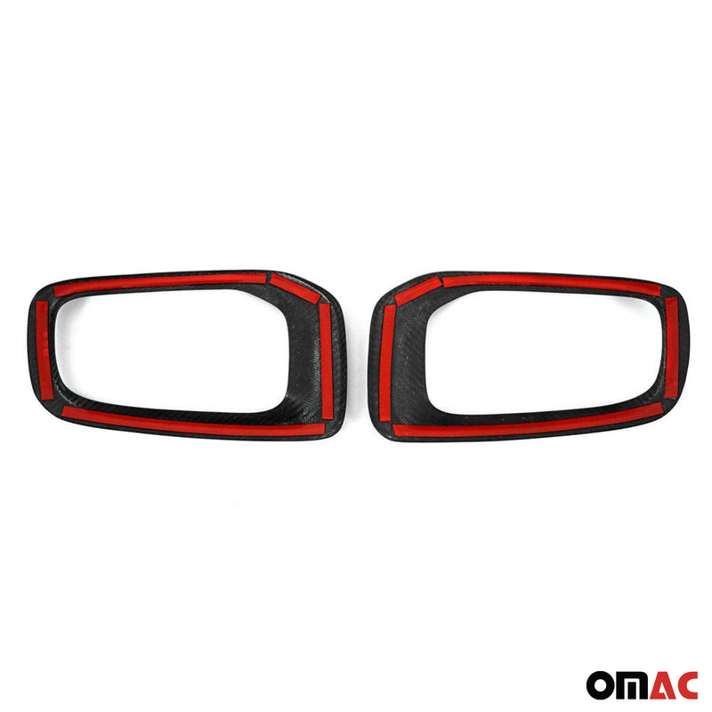 Nebelscheinwerfer Rahmen Umrandung für Jeep Renegade 2014-2019 Kohlefaser