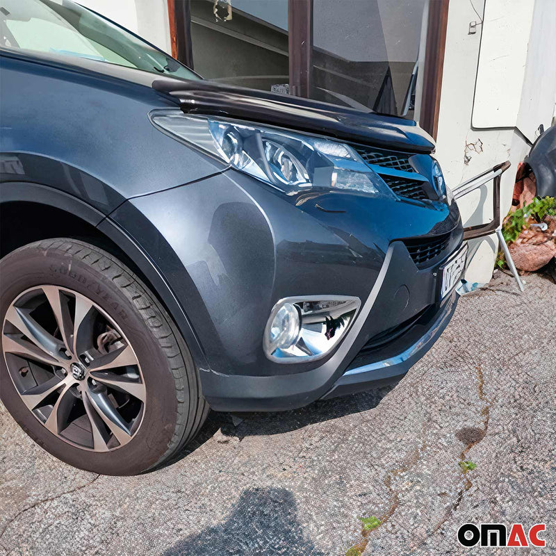 Nebelscheinwerfer Rahmen Umrandung für Toyota RAV4 2012-2020 Chrom ABS Silber 2x