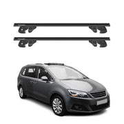 Dachträger Grundtäger für Seat Alhambra II 2015-2020 Facelift Alu TÜV Schwarz 2x