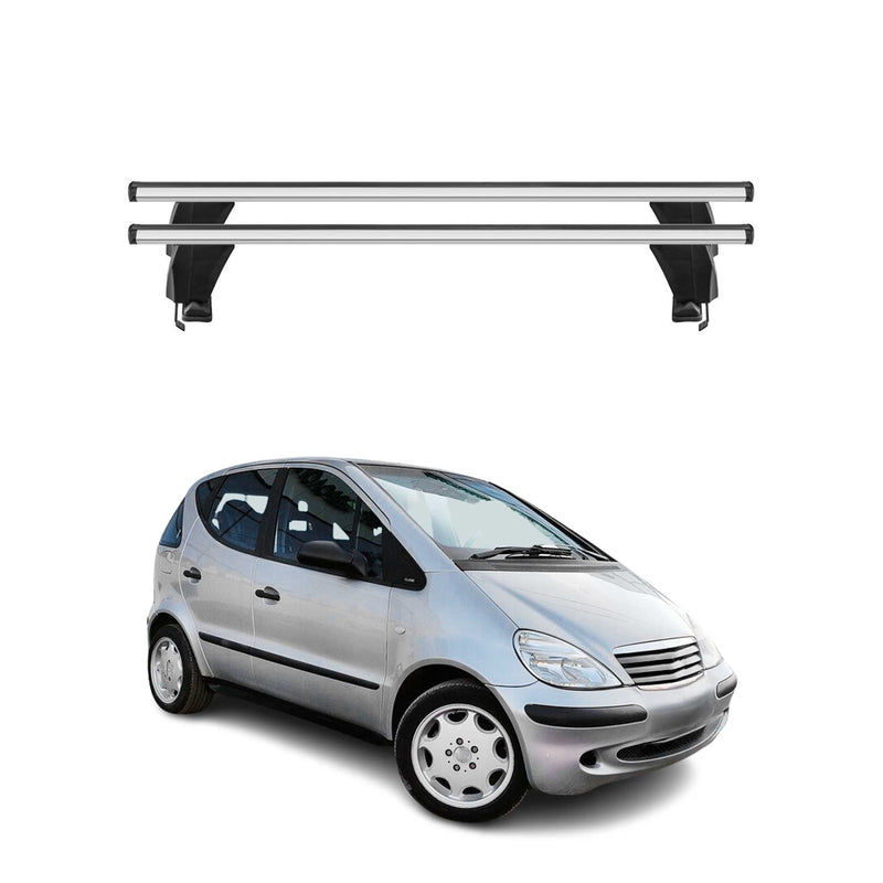 Menabo Dachträger Grundtäger für Mercedes A Klasse W168 1997-2004 50kg Silber 2x