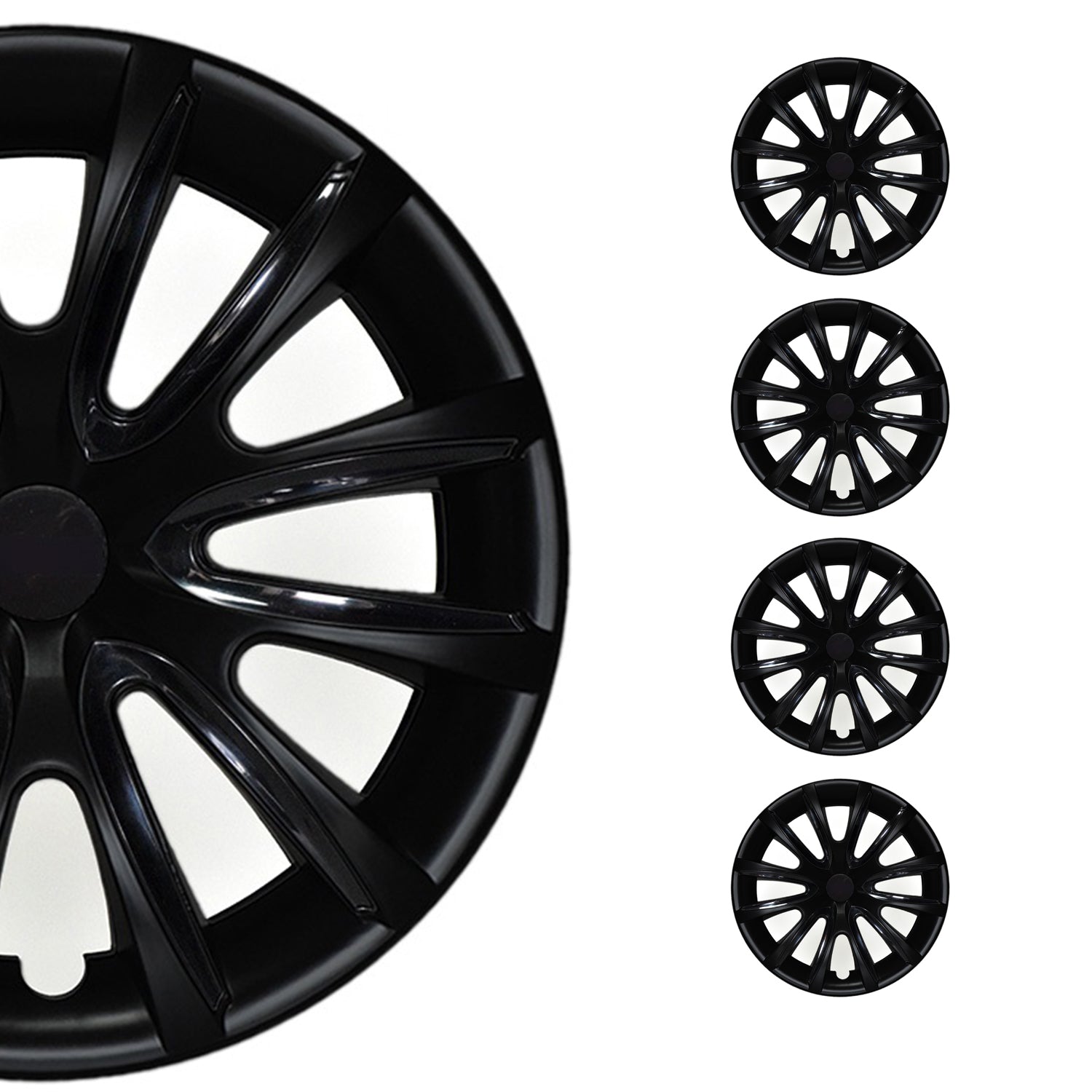 4x Radblenden Radkappen Radzierblenden für 16" Zoll Matt Schwarz
