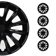4x Radblenden Radkappen Radzierblenden für 16" Zoll Matt Schwarz