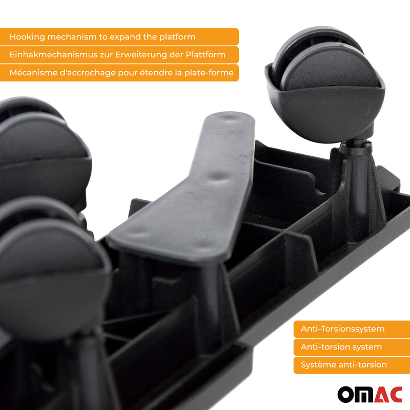 Möbel-Transportroller 170 kg Möbelroller Plattform Lenkrollen Trittbrett 2 tlg