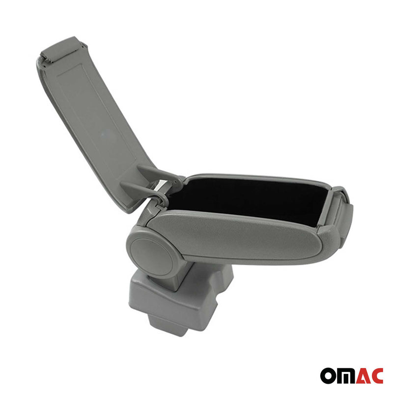 Mittelarmlehne Armlehne für Skoda Rapid Limo 2012-2019 PU-Leder ABS Grau