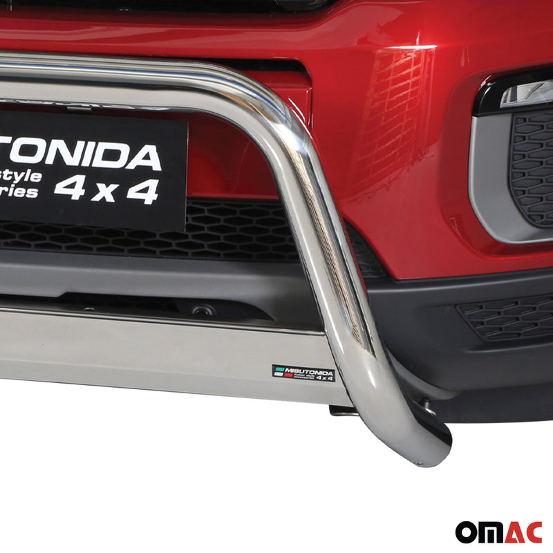 Frontbügel Frontschutzbügel für Range Rover Evoque 2016-2021 ø63mm Stahl Silber