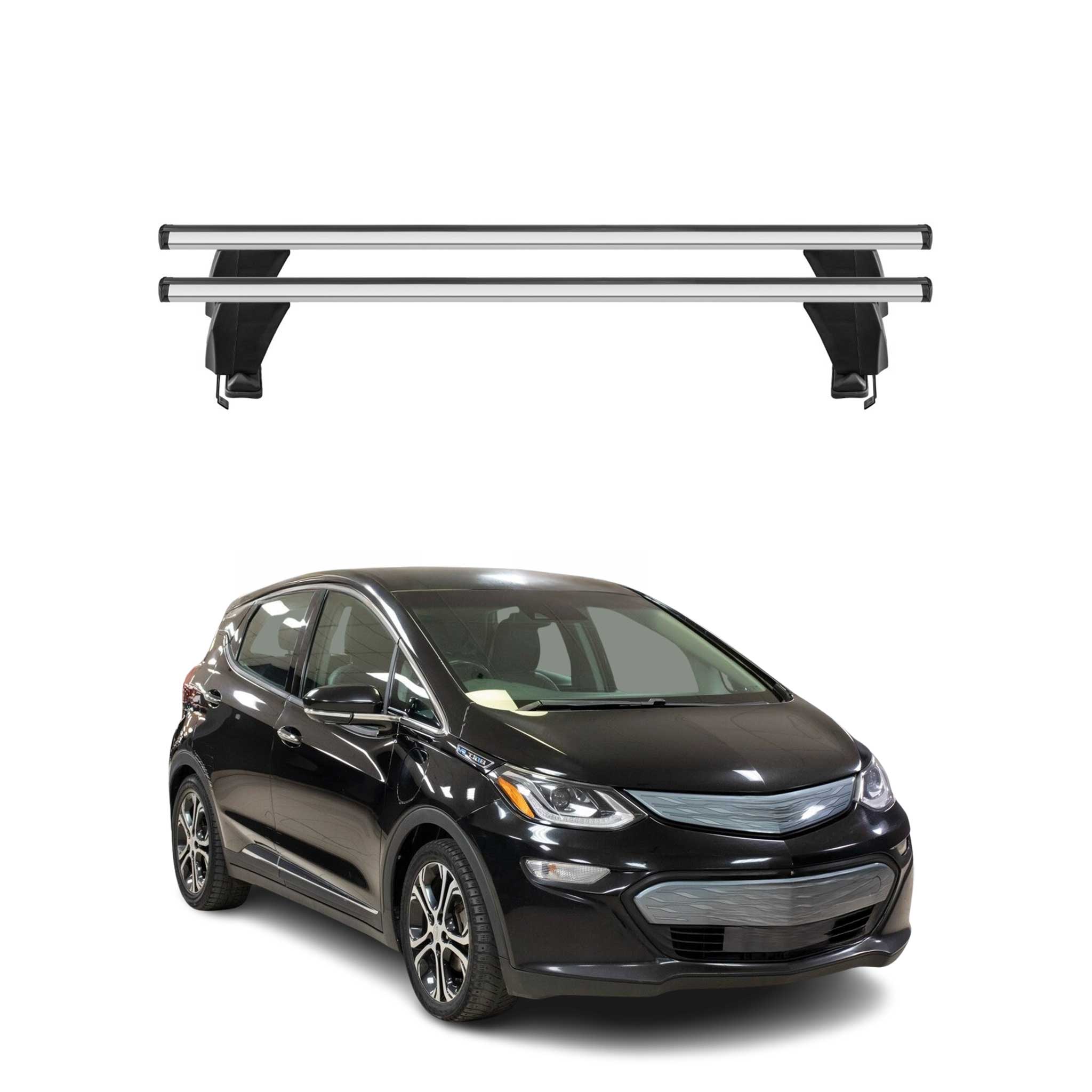 Menabo Dachträger Grundtäger für Chevrolet Bolt 2016-2024 50kg Alu Silber 2 tlg