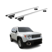 Dachträger Grundtäger für Jeep Renegade 2015-2025 90kg Alu Silber 2 tlg ABE