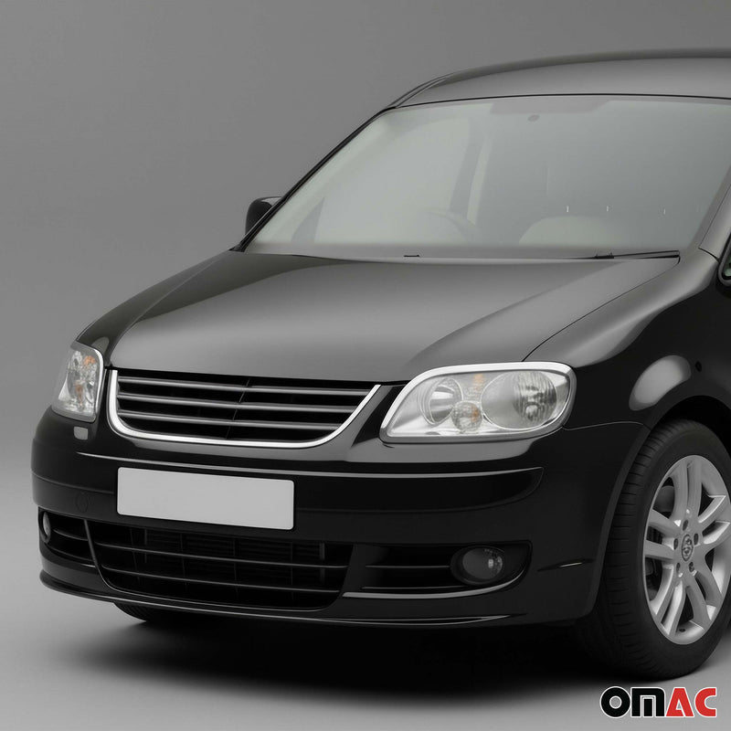 Scheinwerfer Leisten Scheinwerferblende für VW Caddy 2003-2010 Edelstahl 2tlg