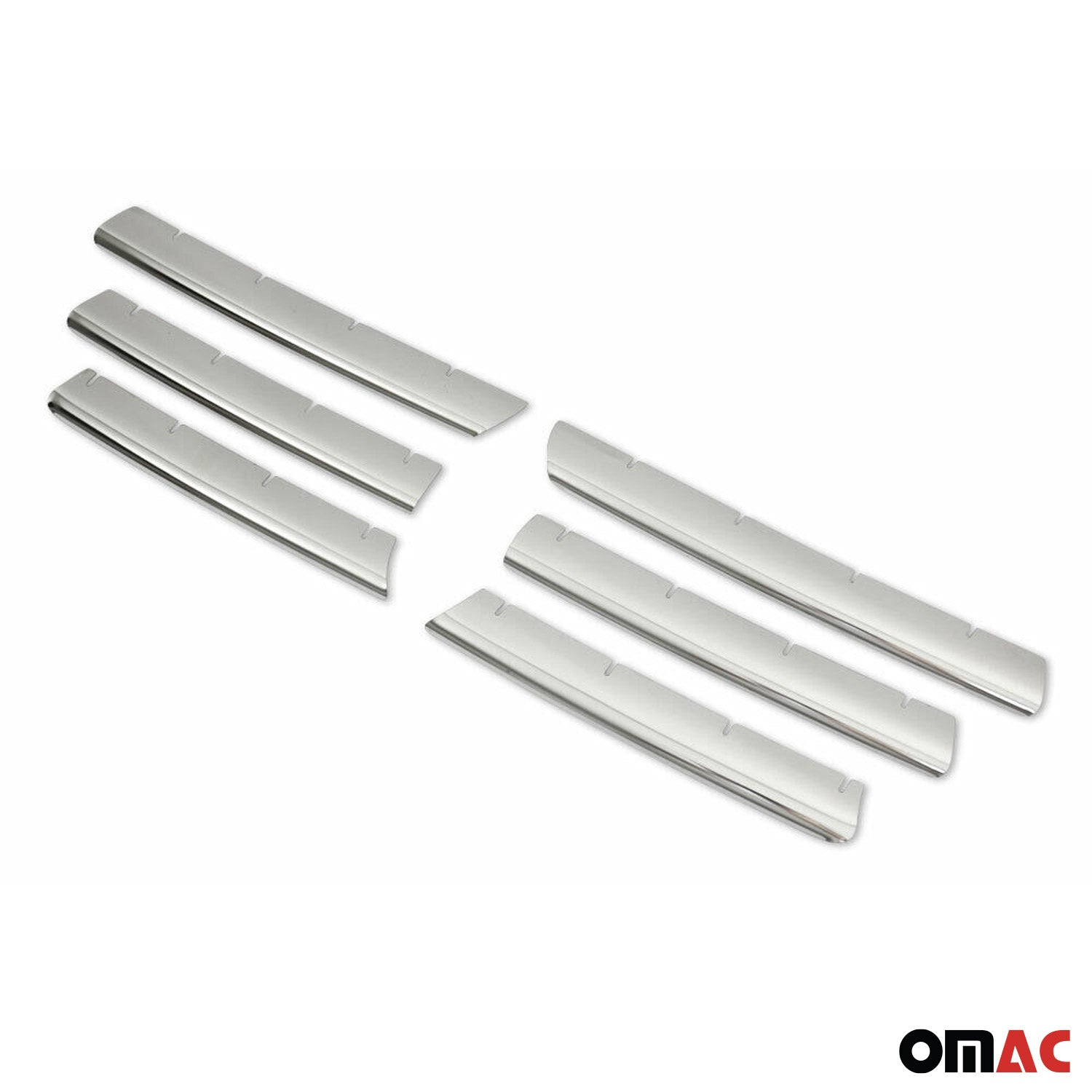 Kühlergrill Leisten Grillleisten für VW Caddy Life 2007-2010 Edelstahl Chrom 6x