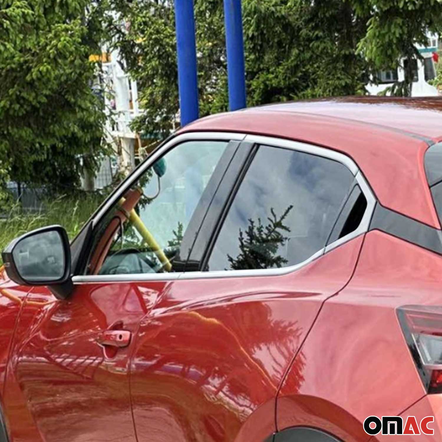 Fensterleisten Zierleisten für Nissan Juke 2019-2026 Edelstahl Chrom 10tlg